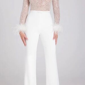 NADINE MERABI Amelia Jumpsuit in White